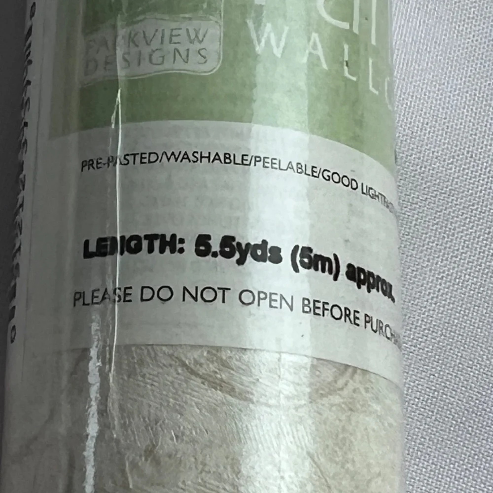 Parkview Wallcoverings Prepasted Washable Wallpaper Rolls Green Texture Pattern